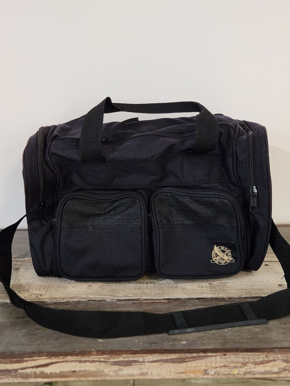 ✨️Eddie Bauer Black Cargo Duffel Bag 18" x 10" x 8" with Shoulder Strap